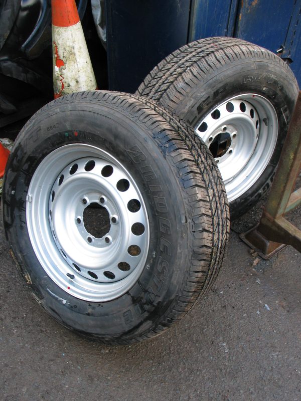 Toyota Hilux Set of 4 Steel Wheels and Tyres for sale at Cabmasters
