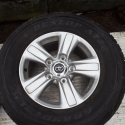 Toyota Land Cruiser LC200 17 inch alloy wheels with AT tyres SET OF 5