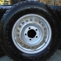 Toyota Land Cruiser 17 inch steel ‘Pepper Pot’ Single wheel and tyre