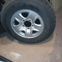 Toyota Land Cruiser Steel Wheels and Tyres 17inch